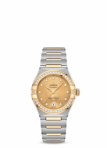 Omega Constellation Manhattan 29 Co-Axial Master Chronometer Stainless Steel / Yellow Gold / Champagne Diamond / Diamond 131.25.29.20.58.001 (13125292058001)